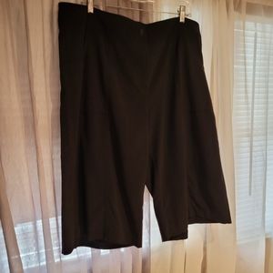 Dress barn Black Divided Skirt Sz. 18 Polyester Rayon Spandex Waist 38 inches